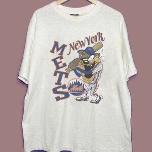 Vtg New York Mets Looney Tunes Shirt MLB New York Mets Baseball Shirt tee